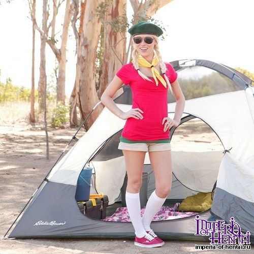 Rebecca Blue - Girl Scout Rebecca Pitches Tents